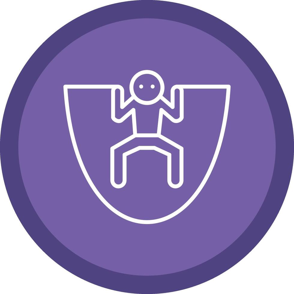 Skipping Line Multi Circle Icon vector