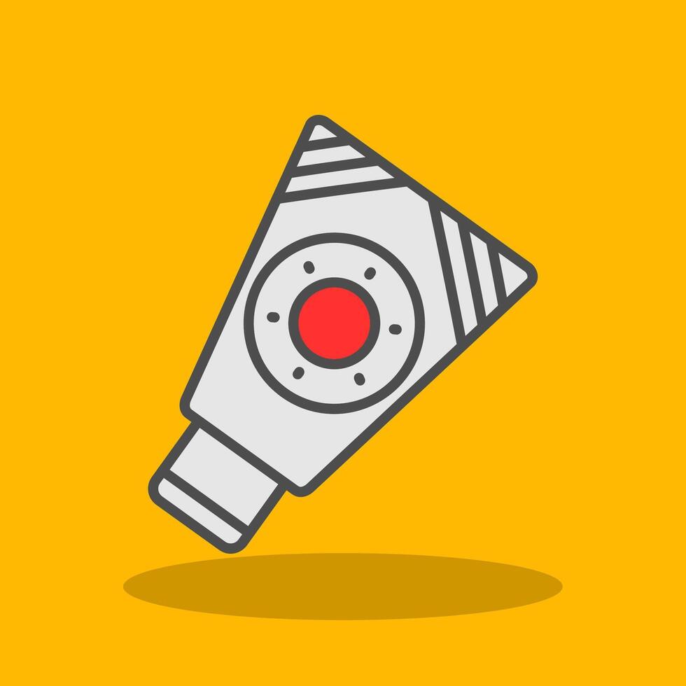 Sunscreen Filled Shadow Icon vector
