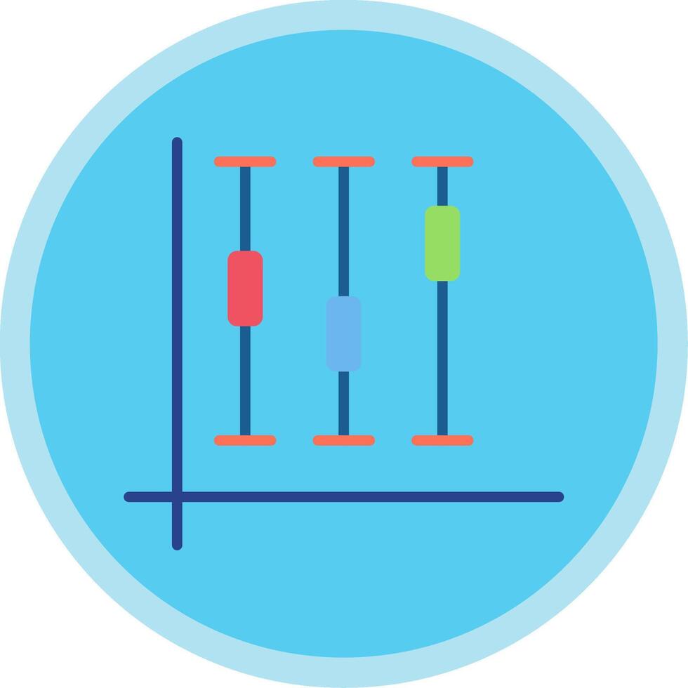 caja trama plano multi circulo icono vector