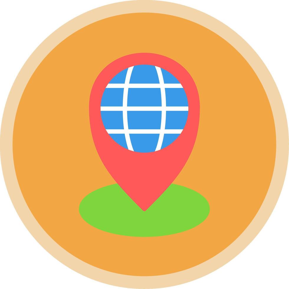 Local Flat Multi Circle Icon vector
