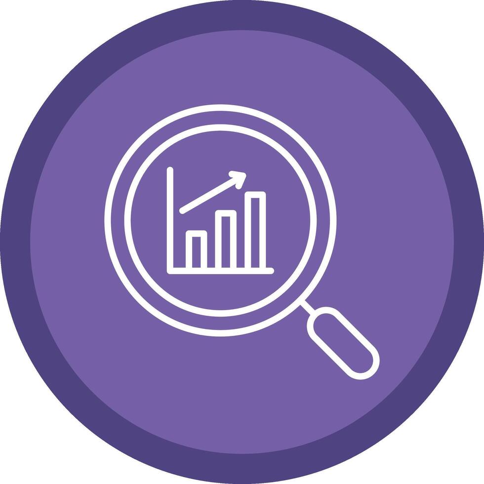 Graph Line Multi Circle Icon vector