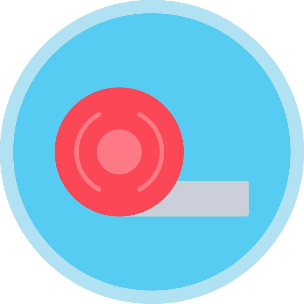 Adhesive Tape Flat Multi Circle Icon vector