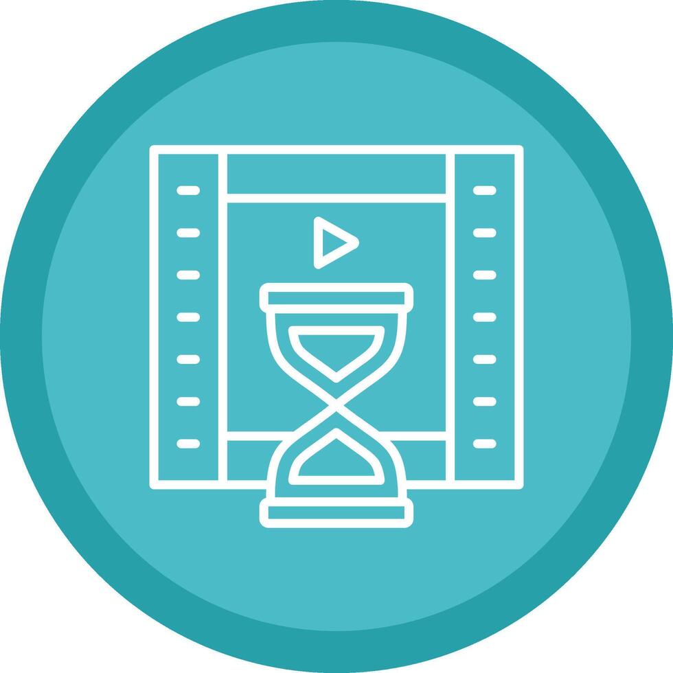 Duration Line Multi Circle Icon vector