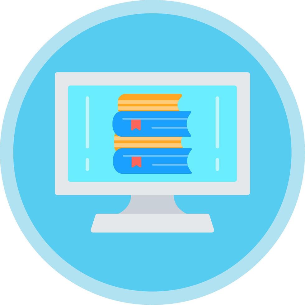 OnFlat Multi Circle Library Flat Multi Circle Icon vector