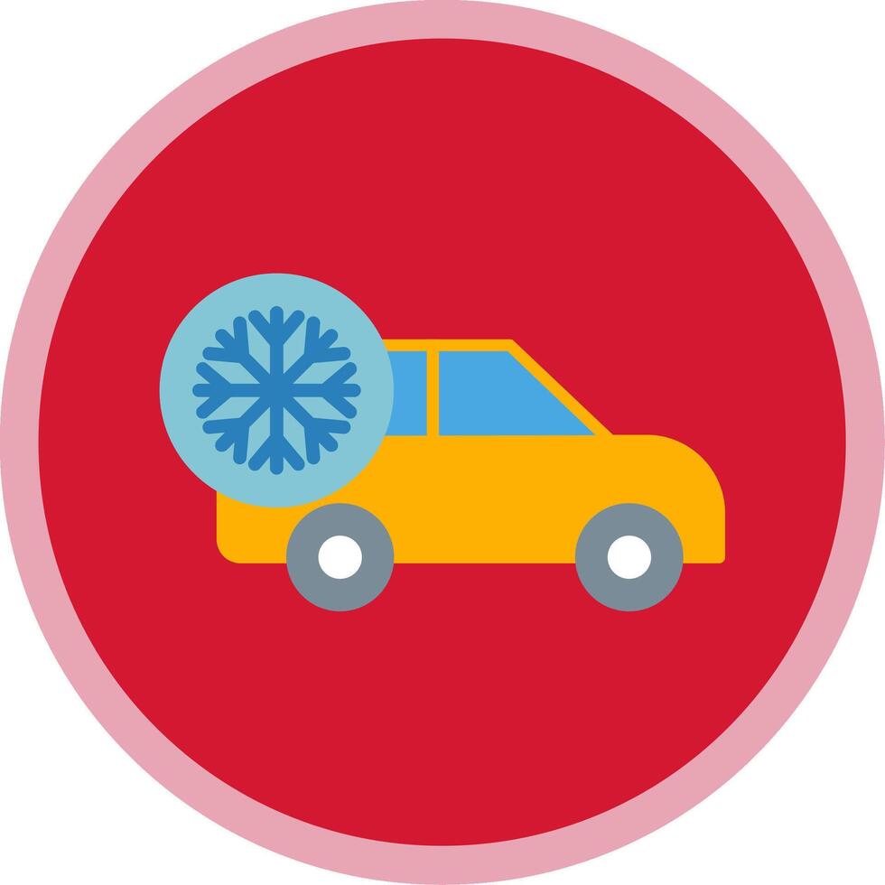 Air Conditioner Flat Multi Circle Icon vector