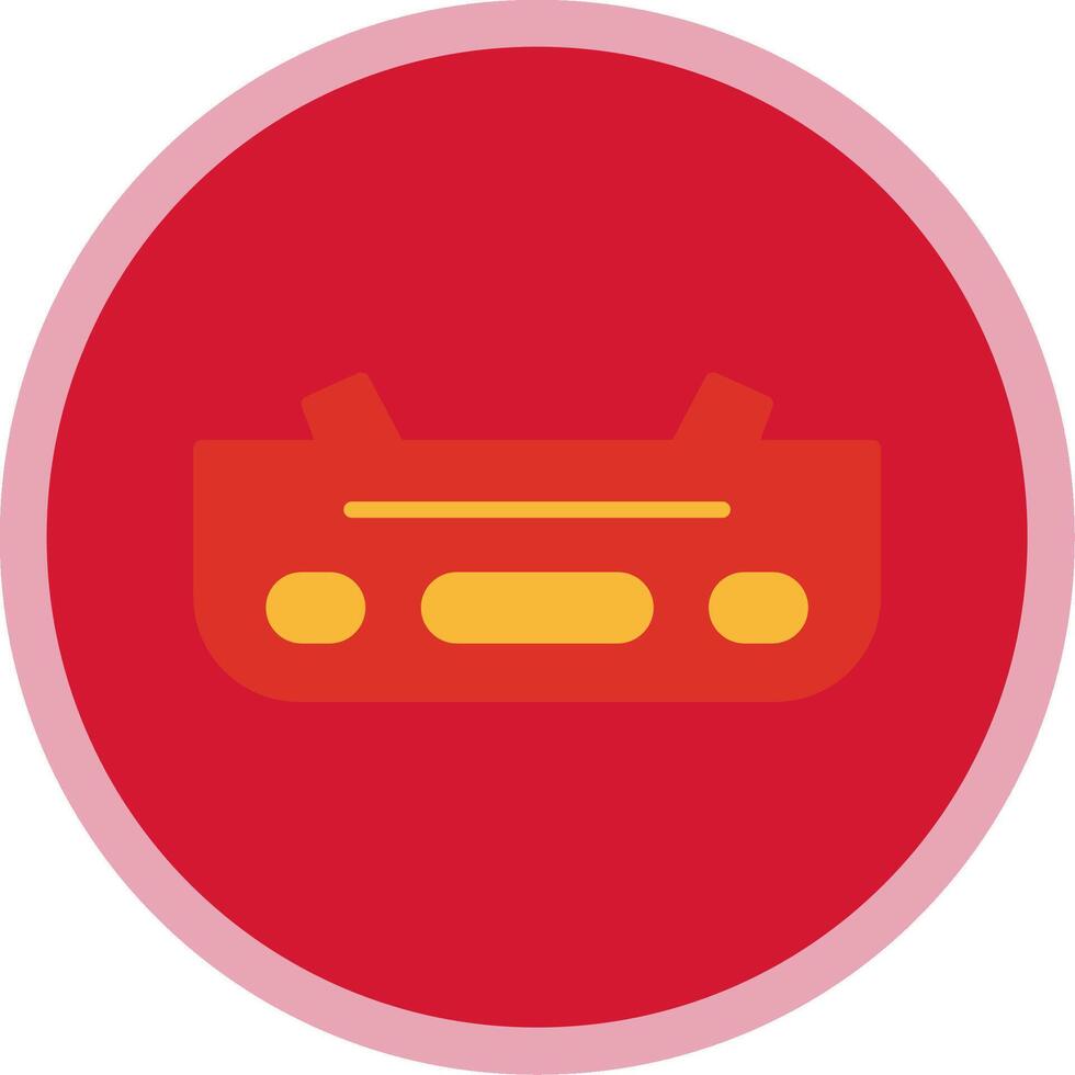 Bumper Flat Multi Circle Icon vector