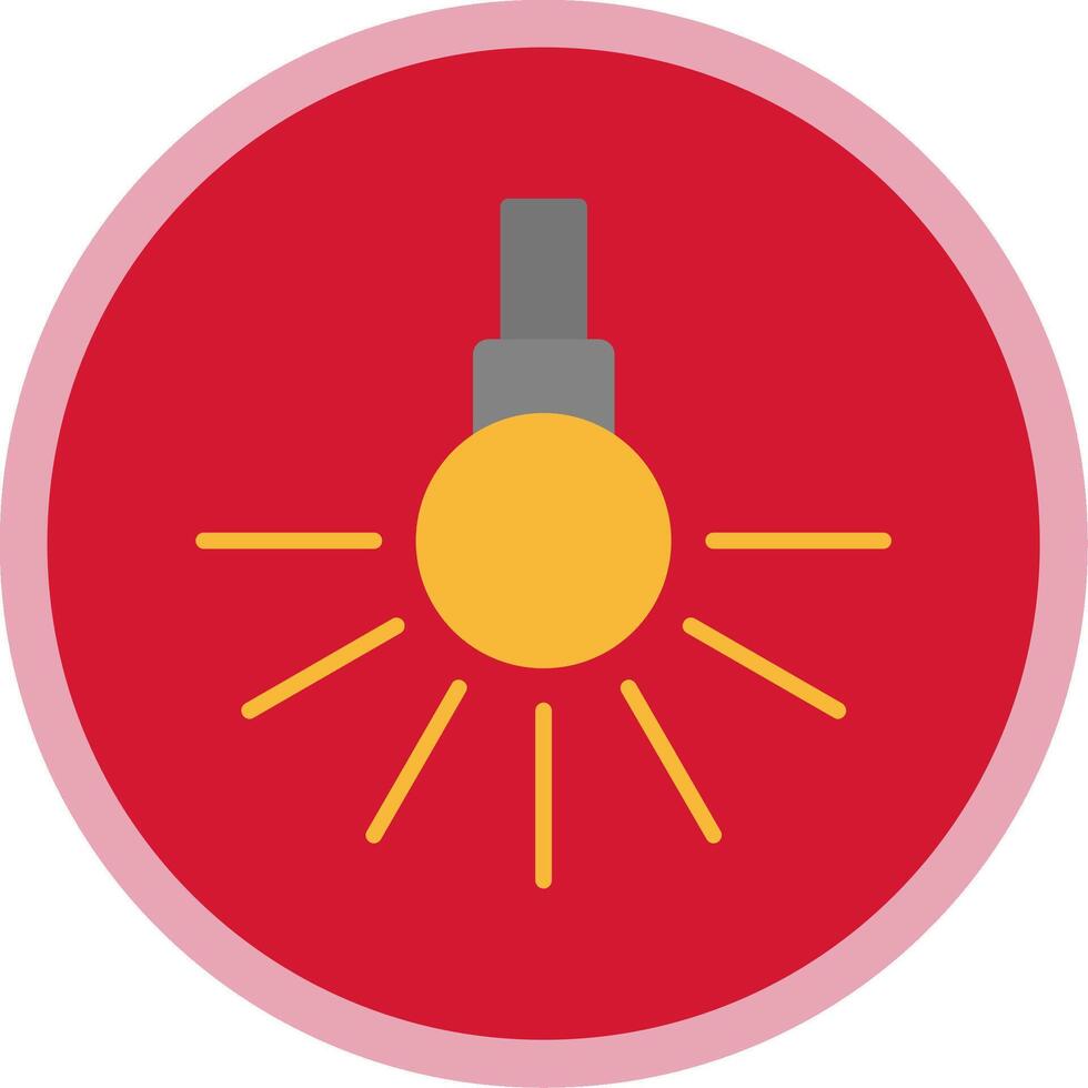 Headlight Flat Multi Circle Icon vector