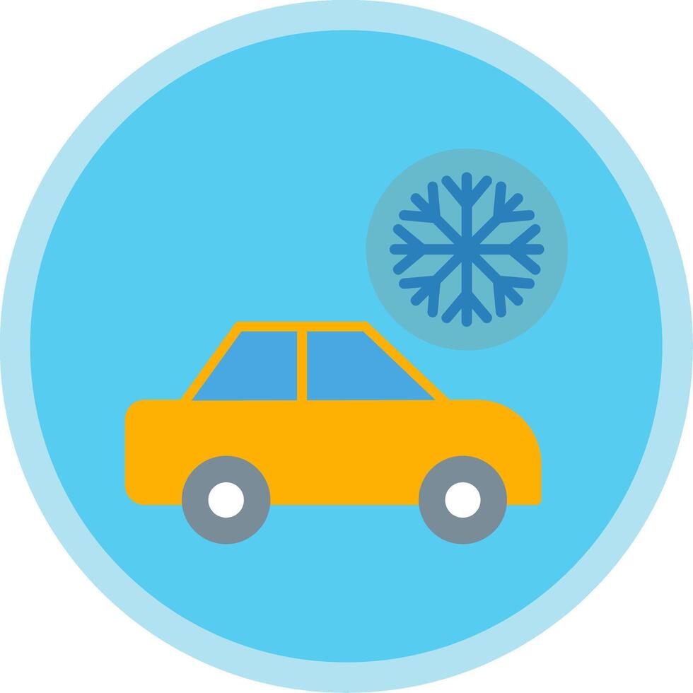 Air Flow Flat Multi Circle Icon vector