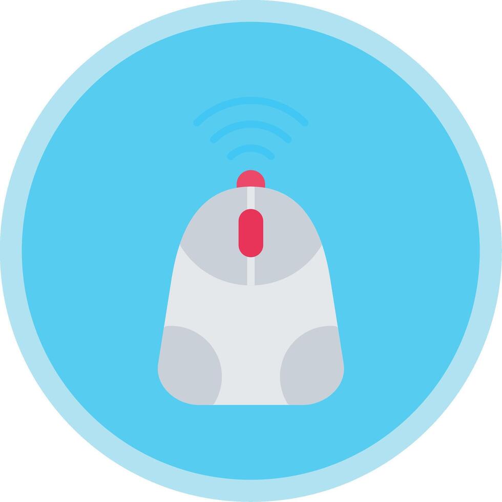 Mouse Flat Multi Circle Icon vector