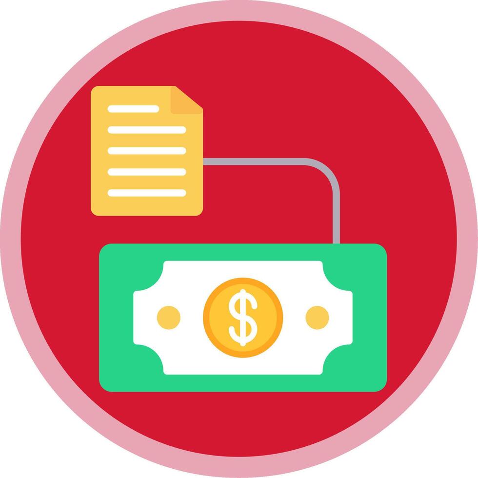 Exchange Flat Multi Circle Icon vector