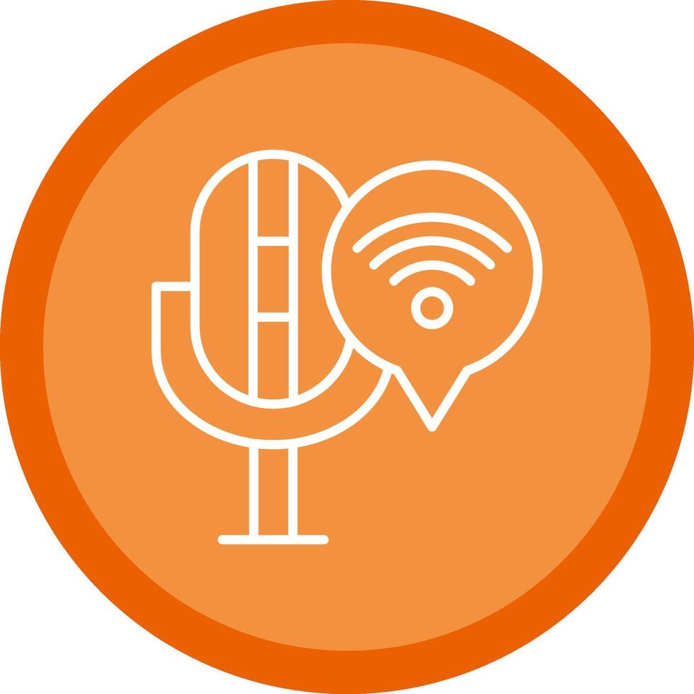 Connection Line Multi Circle Icon vector