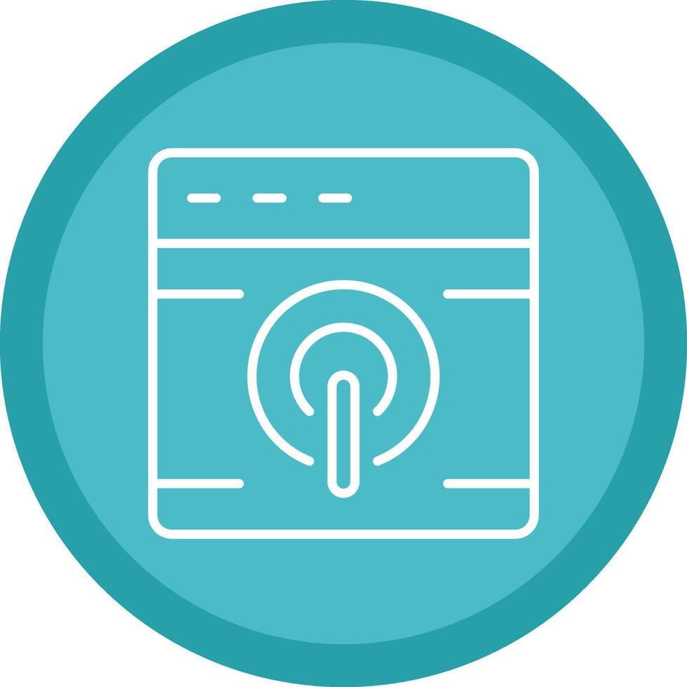 Browser Line Multi Circle Icon vector