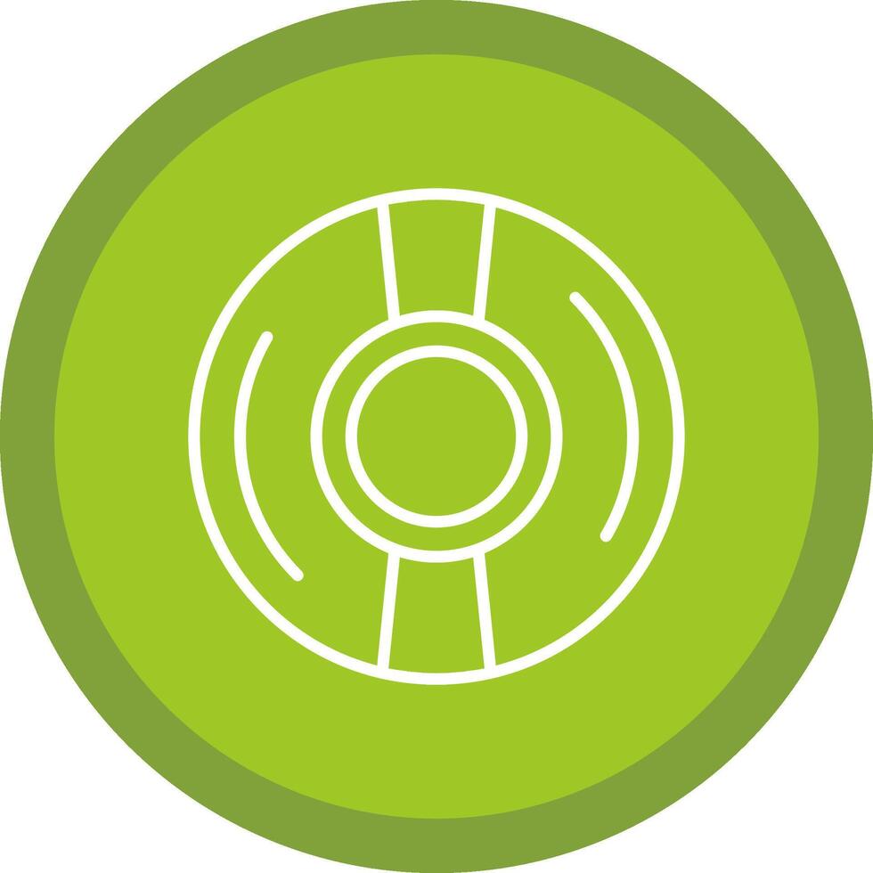 Cd Line Multi Circle Icon vector