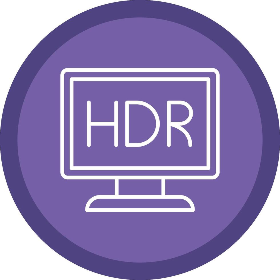Monitor Line Multi Circle Icon vector