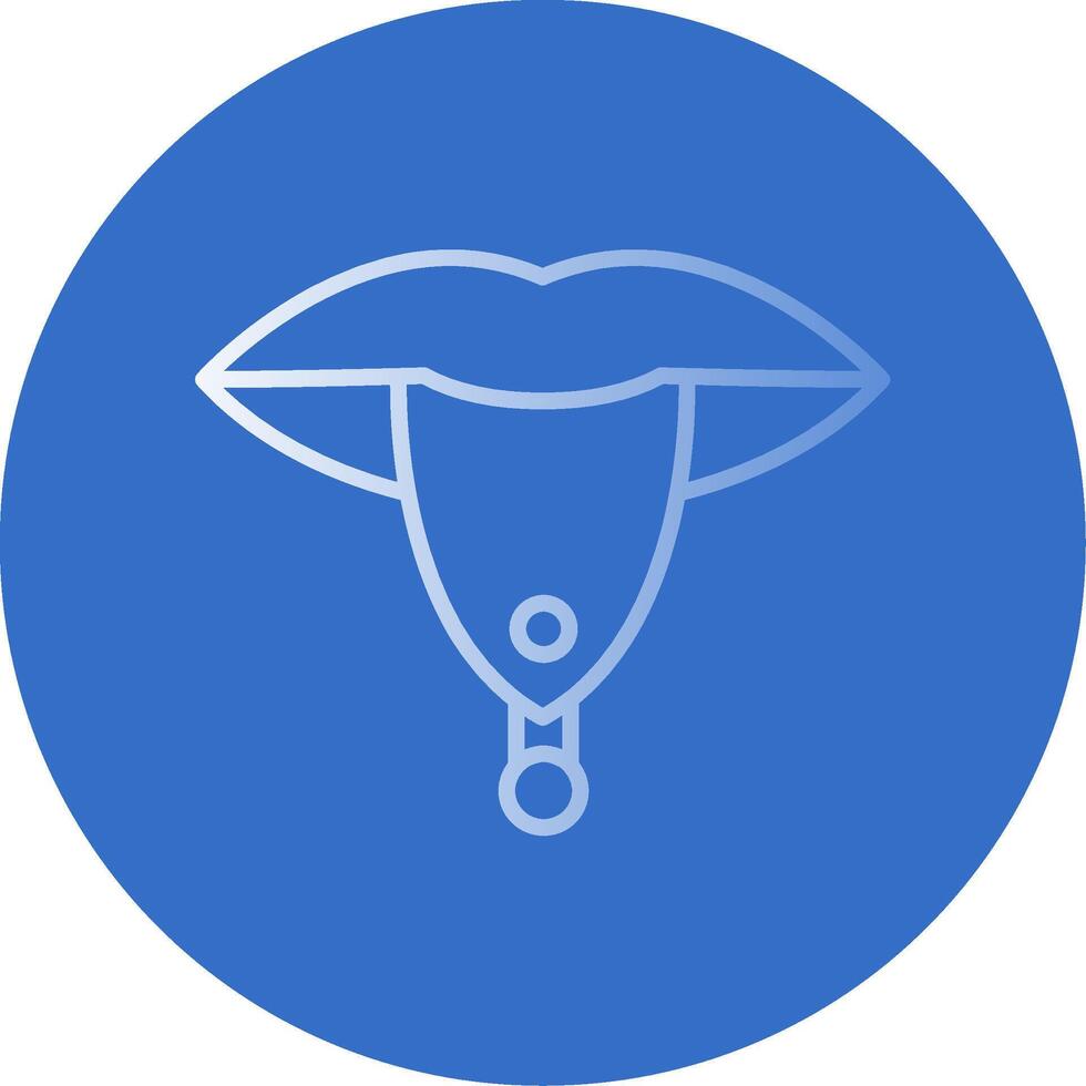 Piercing Flat Bubble Icon vector