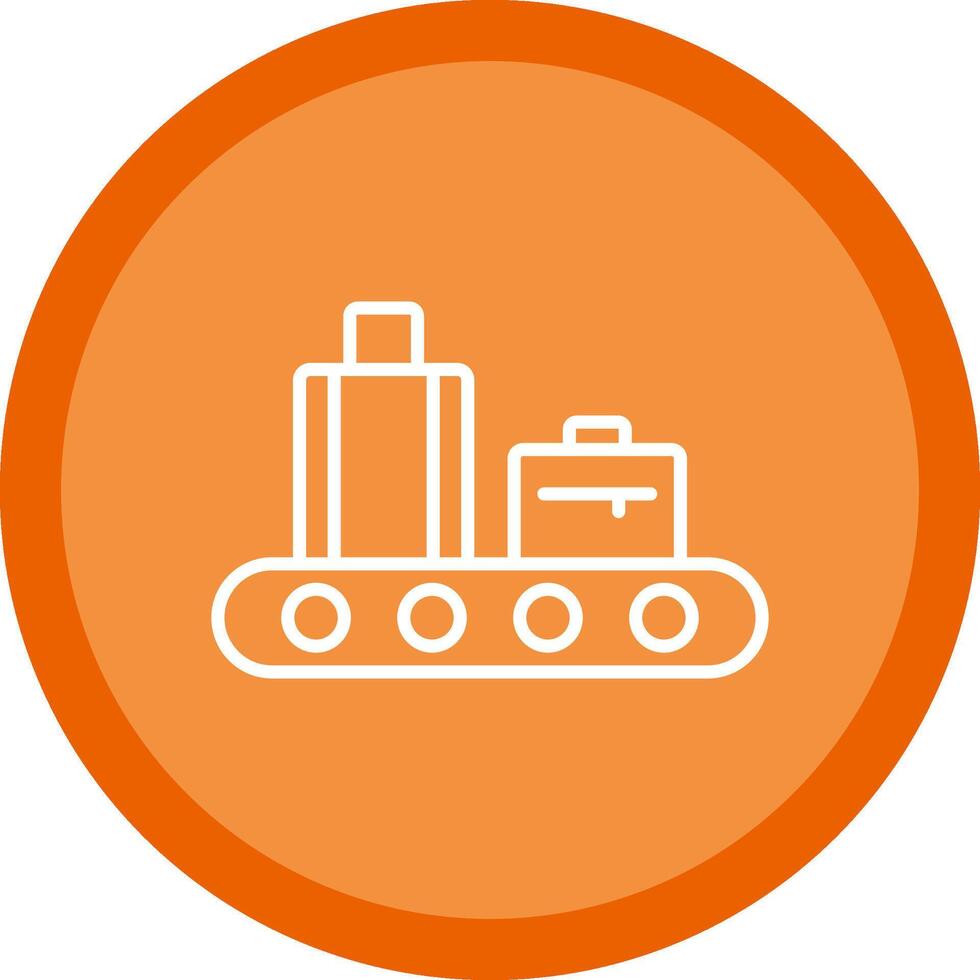 Conveyor Line Multi Circle Icon vector