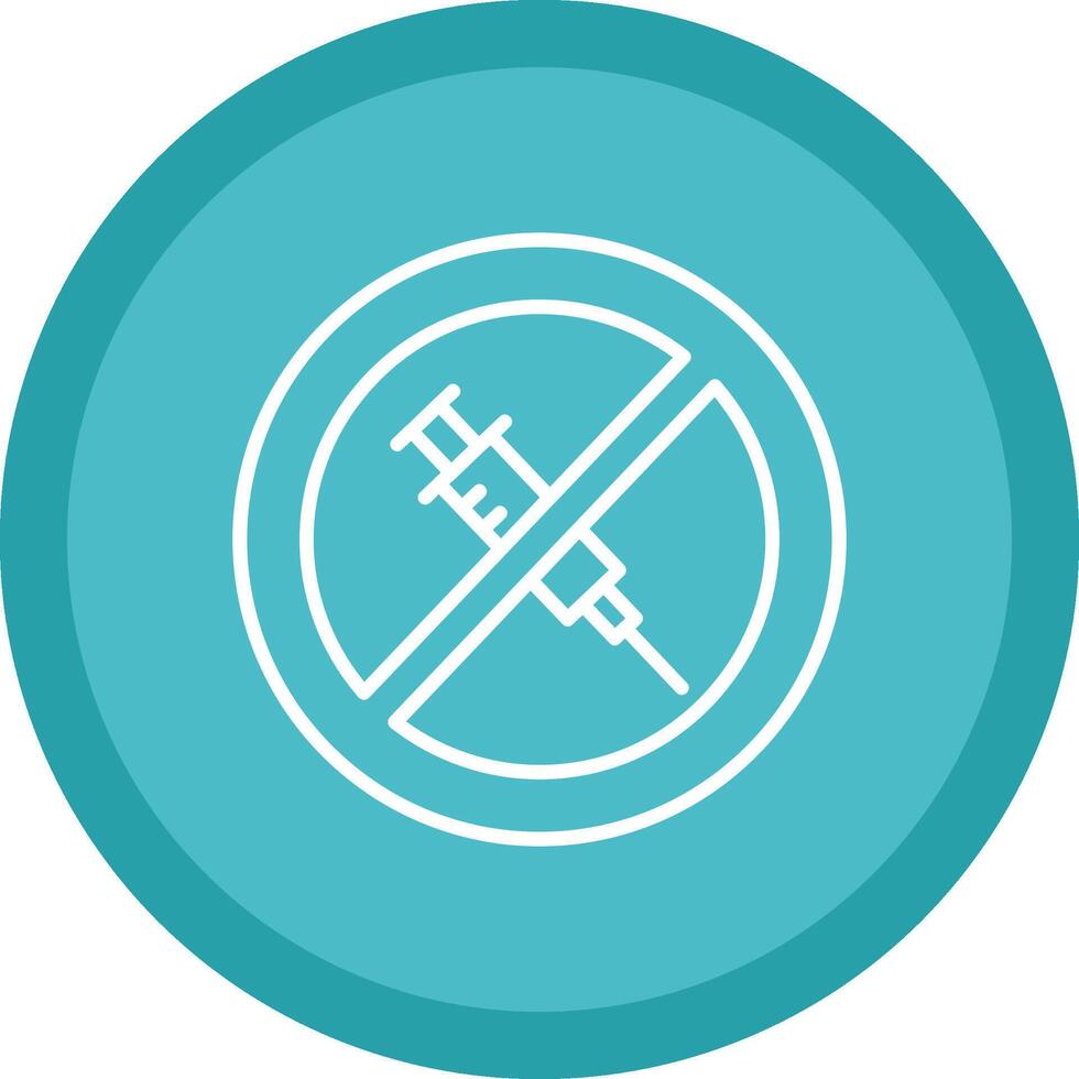 No Needle Line Multi Circle Icon vector