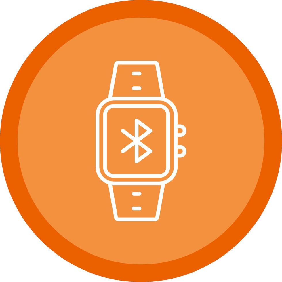Bluetooth Line Multi Circle Icon vector