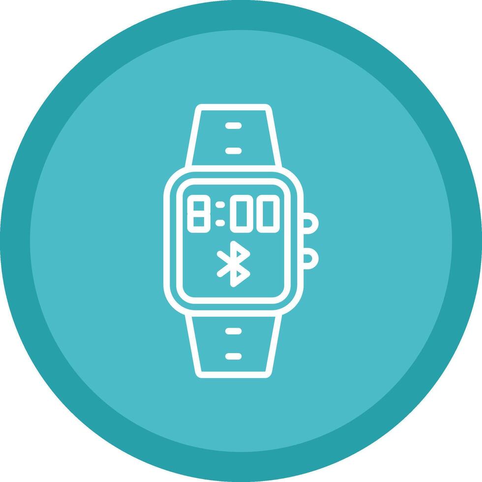 Bluetooth Line Multi Circle Icon vector