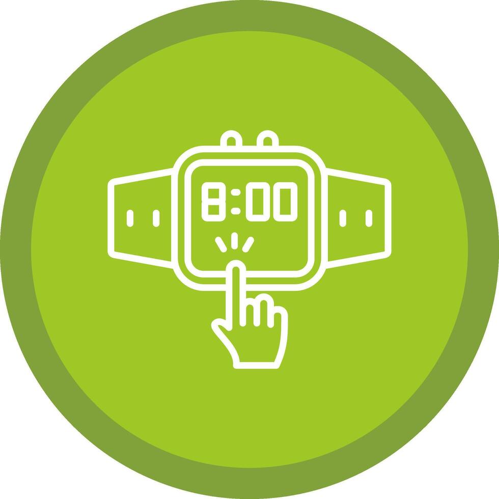 Touchscreen Line Multi Circle Icon vector