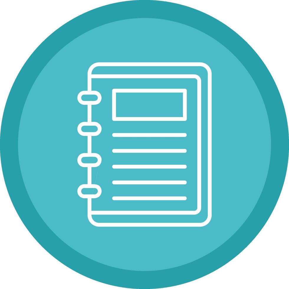 Take Note Line Multi Circle Icon vector