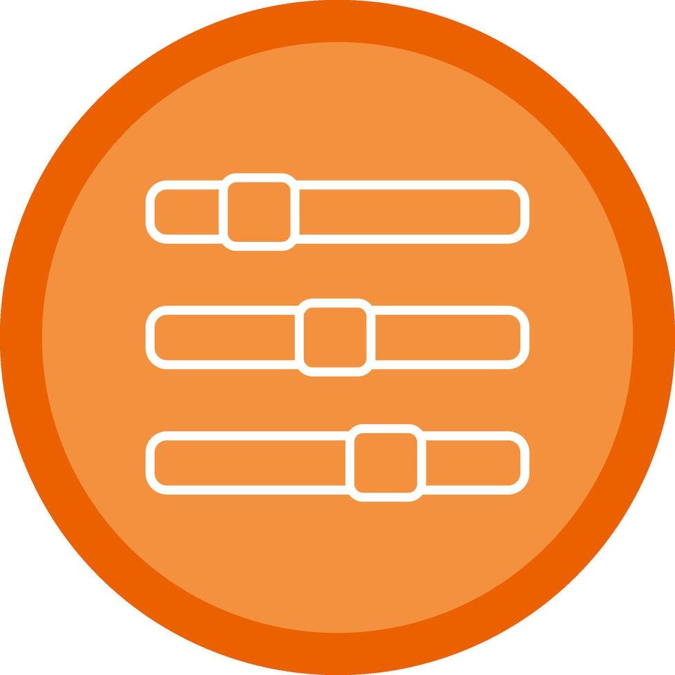 Progress Bar Line Multi Circle Icon vector