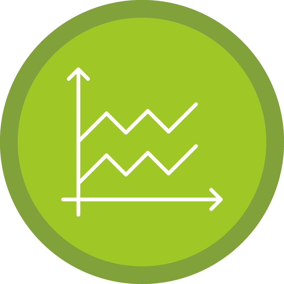 zona grafico línea multi circulo icono vector