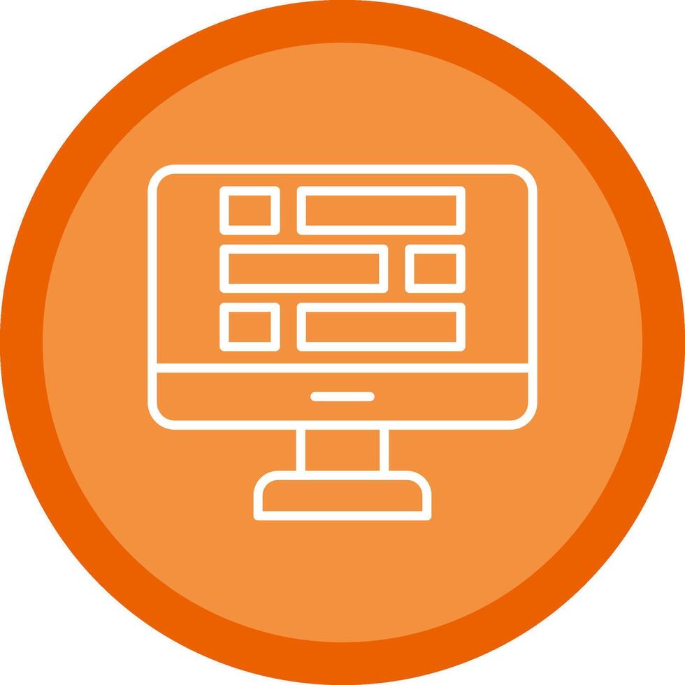 Dashboard Line Multi Circle Icon vector