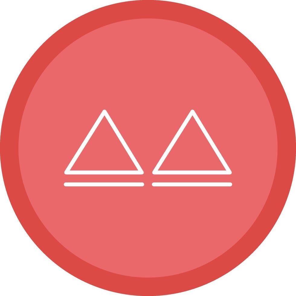 Triangles Line Multi Circle Icon vector