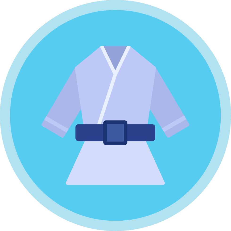 Kimono Flat Multi Circle Icon vector