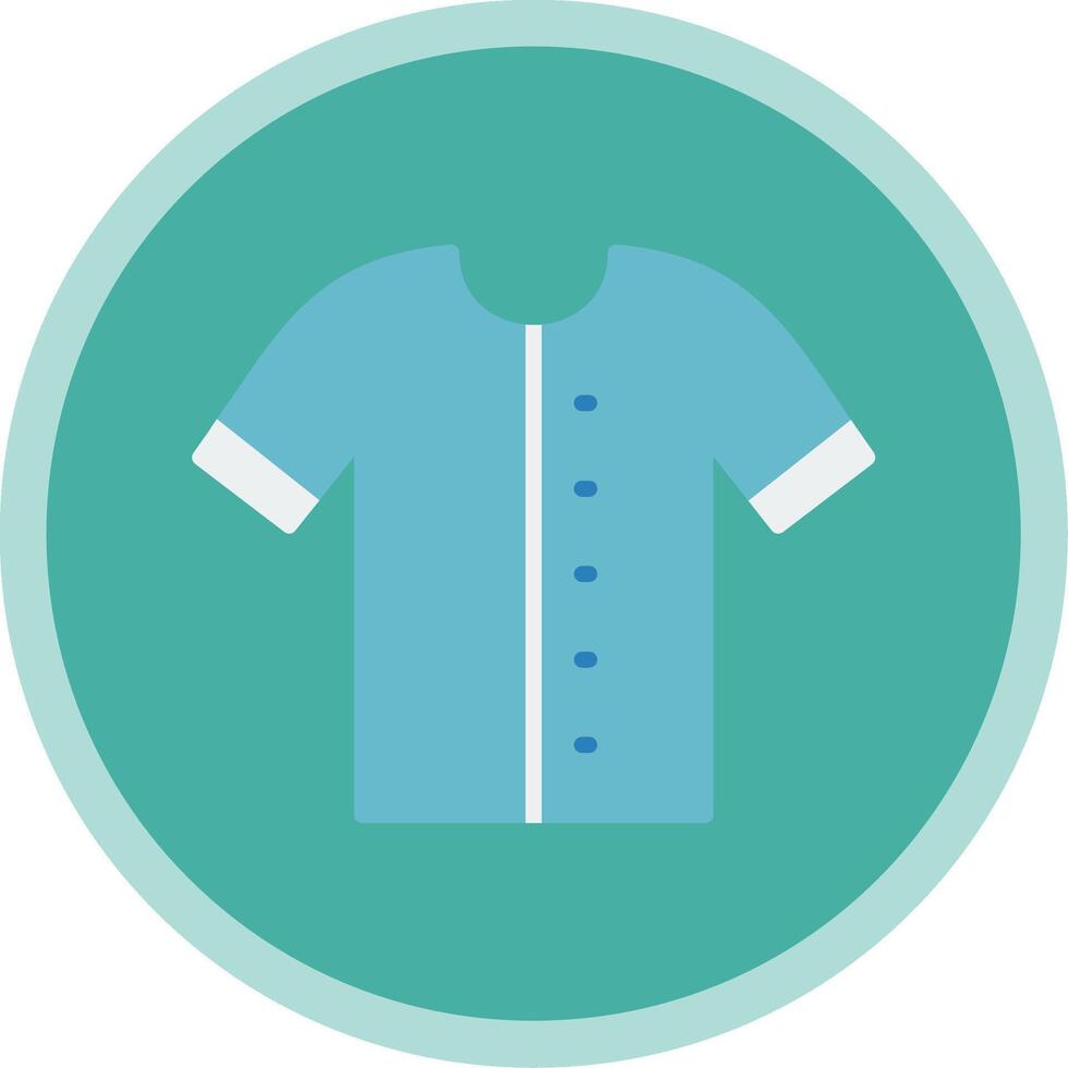 Shirt Flat Multi Circle Icon vector