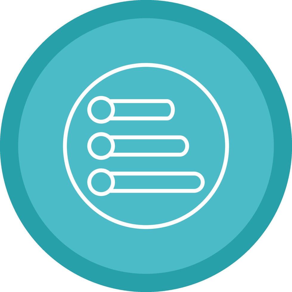 Progress Bar Line Multi Circle Icon vector