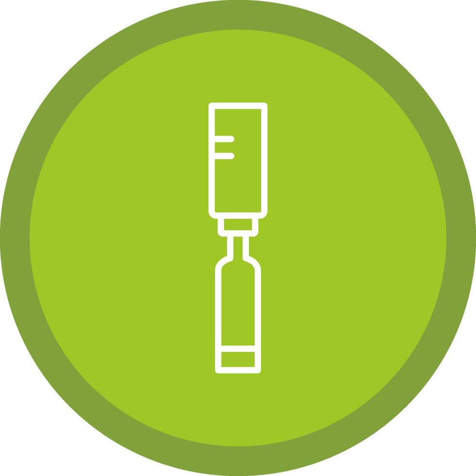 Chisel Line Multi Circle Icon vector