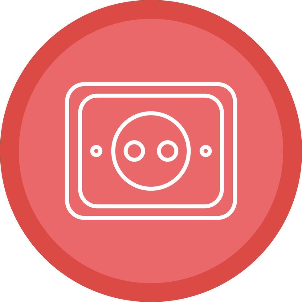 Socket Line Multi Circle Icon vector