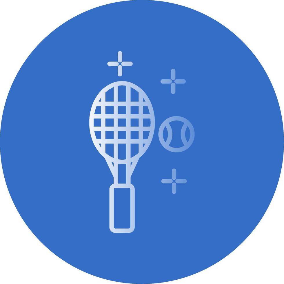 Tennis Flat Bubble Icon vector