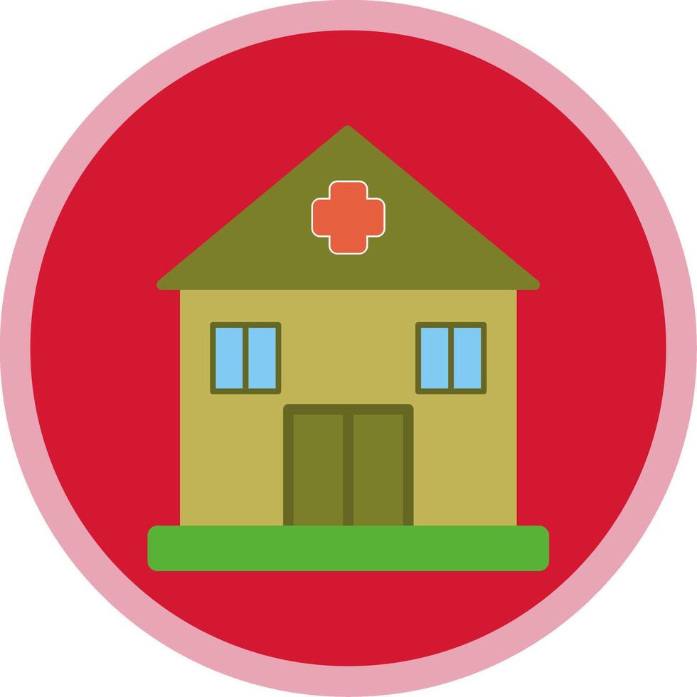 Building Flat Multi Circle Icon vector