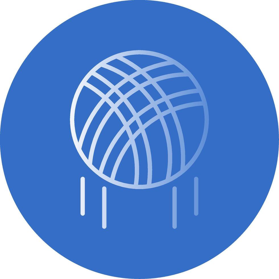 Volleyball Flat Bubble Icon vector