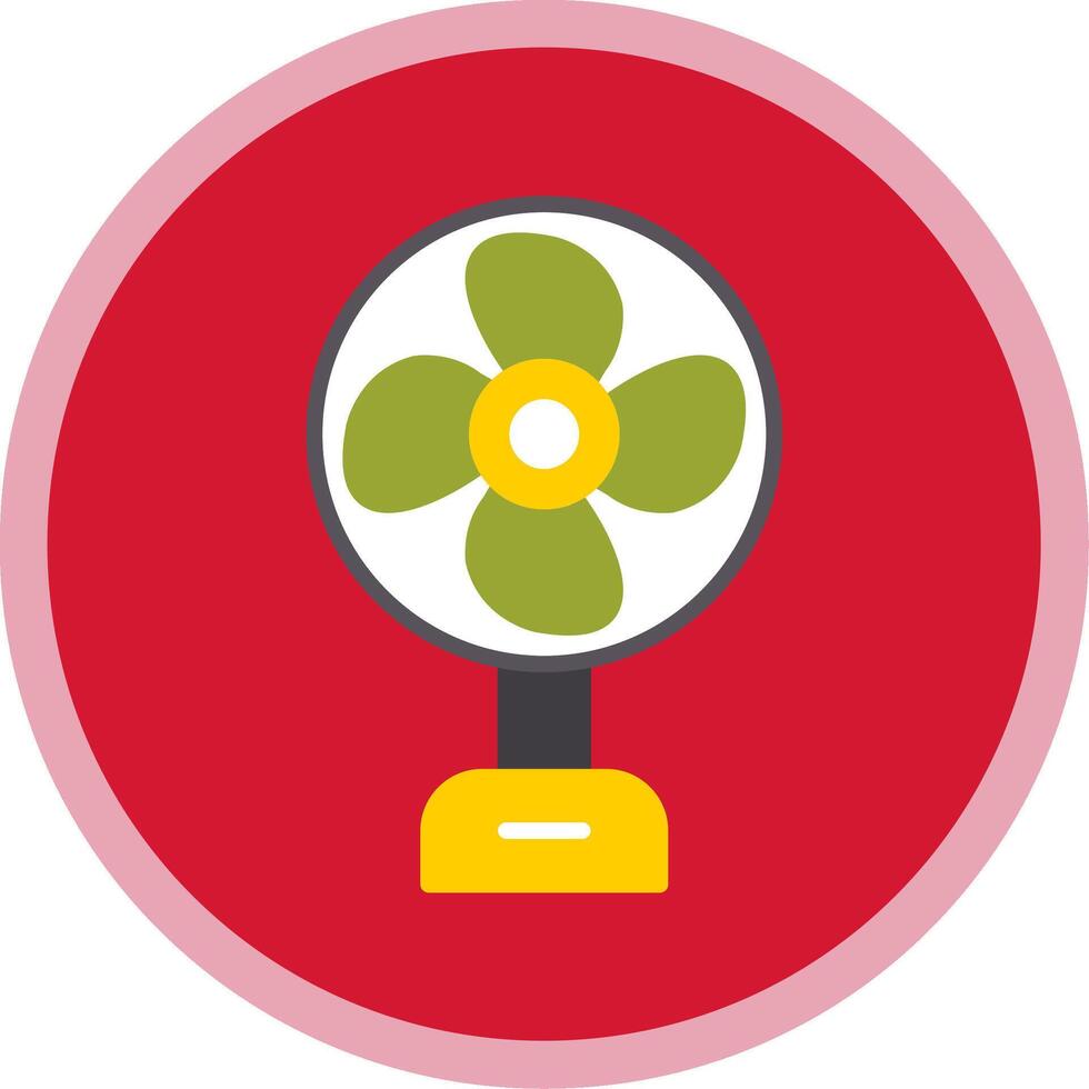 Fan Flat Multi Circle Icon vector