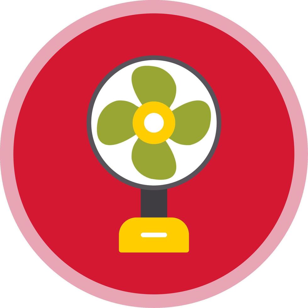 Fan Flat Multi Circle Icon vector