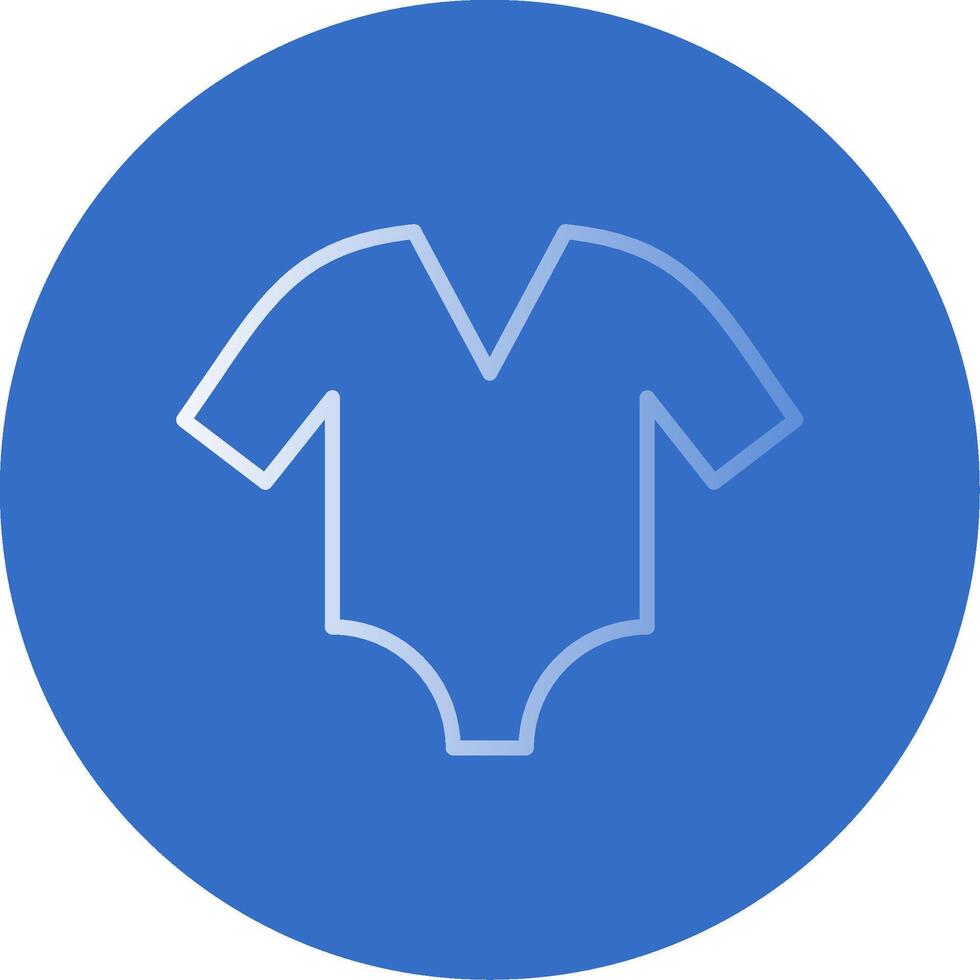 Bodysuit Flat Bubble Icon vector