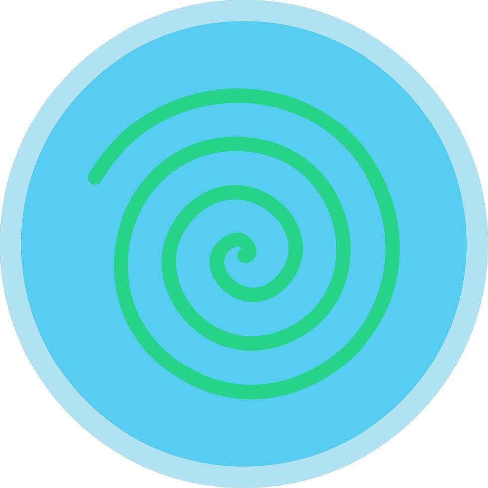 Spin Drum Flat Multi Circle Icon vector