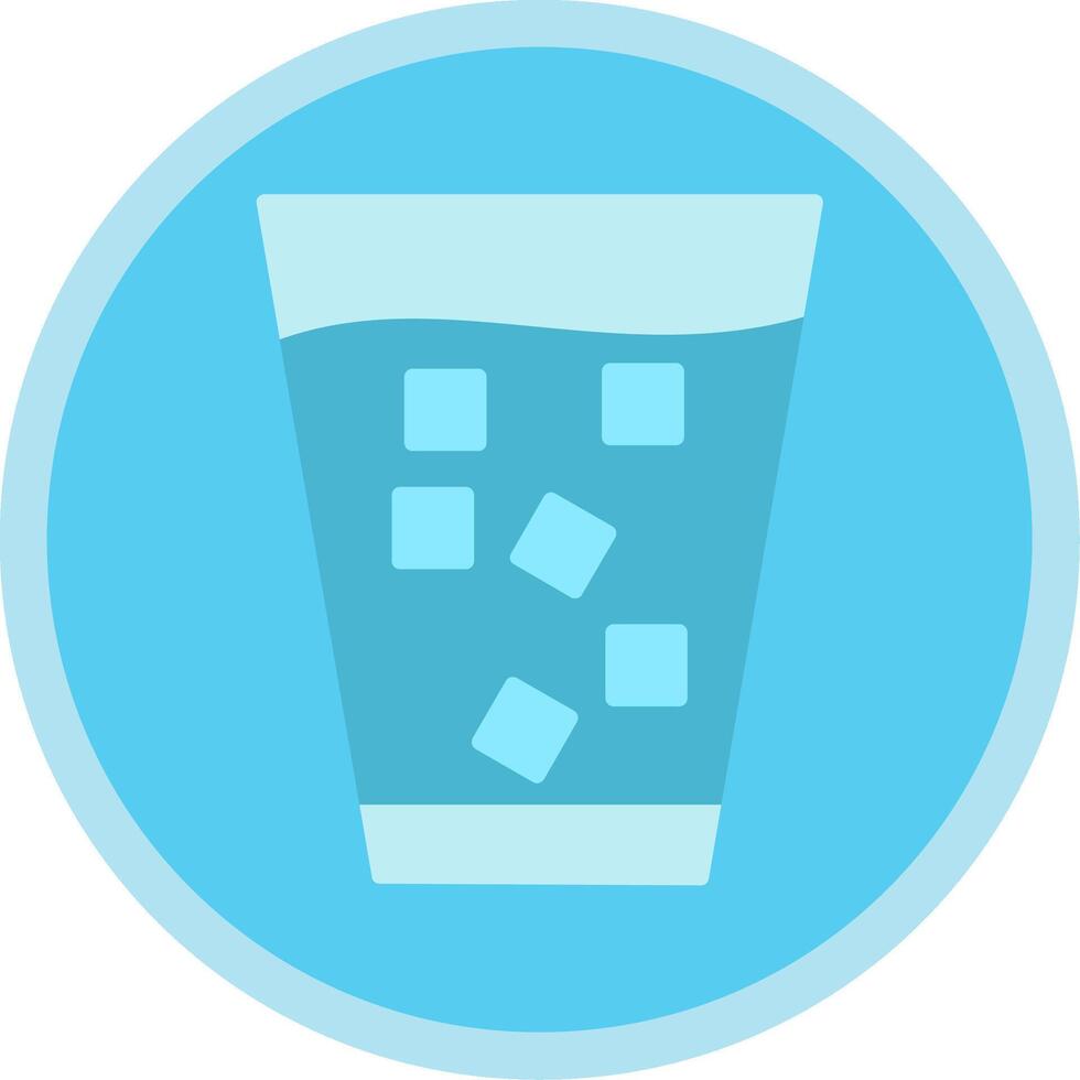 Ice Flat Multi Circle Icon vector