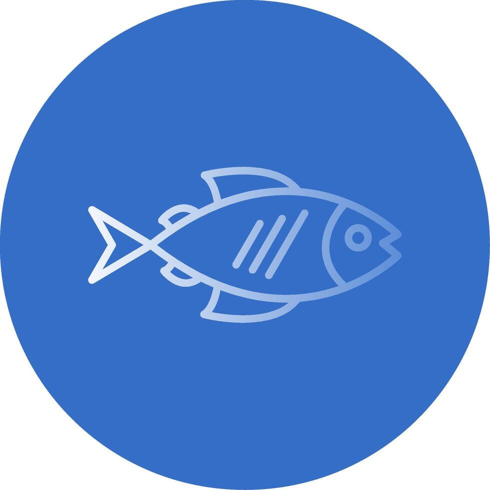 Fish Flat Bubble Icon vector