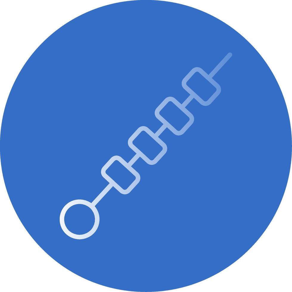 Tikka Flat Bubble Icon vector
