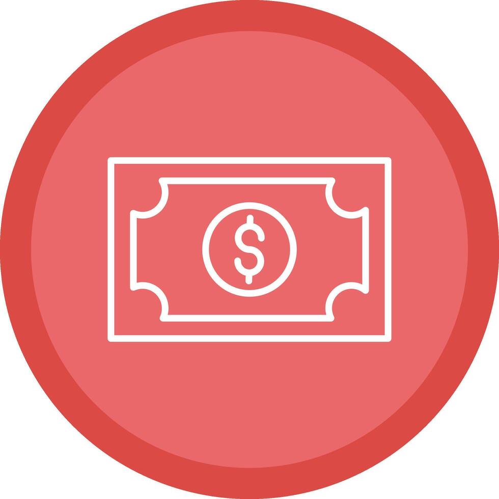 Money Line Multi Circle Icon vector