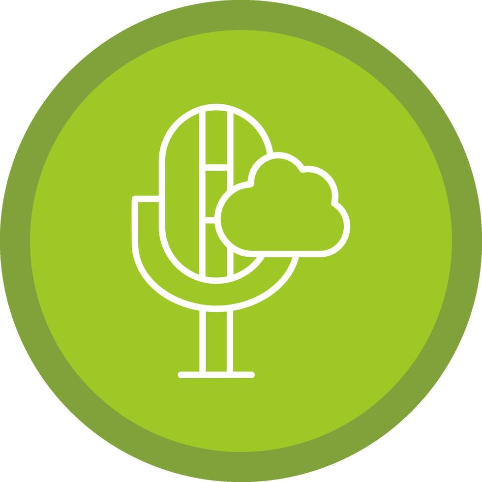 Cloud Line Multi Circle Icon vector