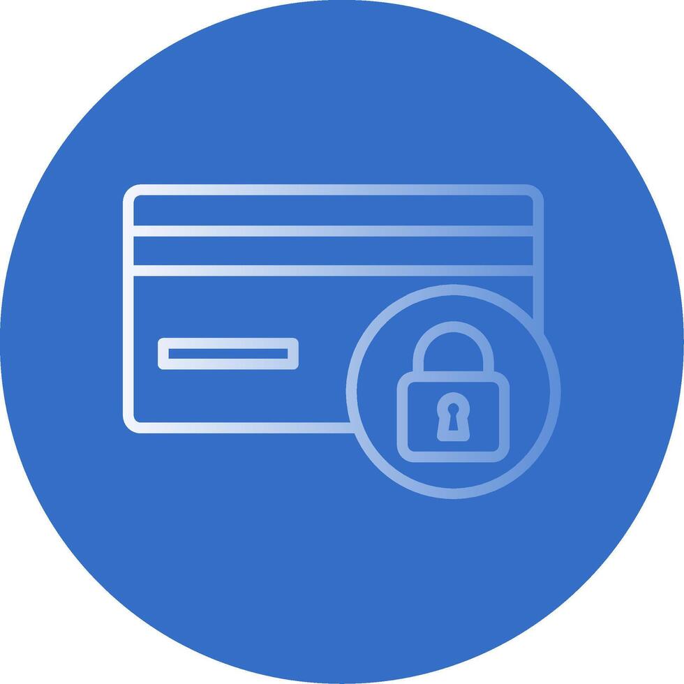 Secure Payment Flat Bubble Icon vector
