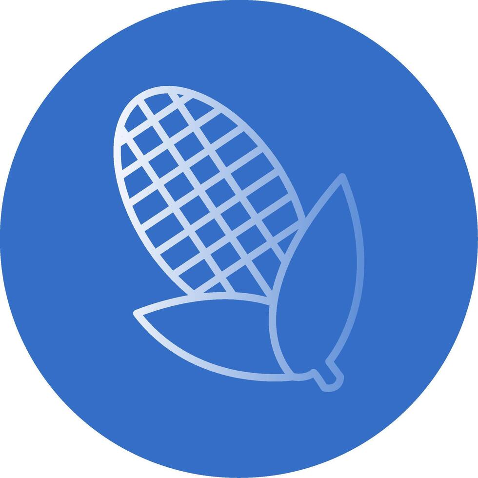 Corn Flat Bubble Icon vector