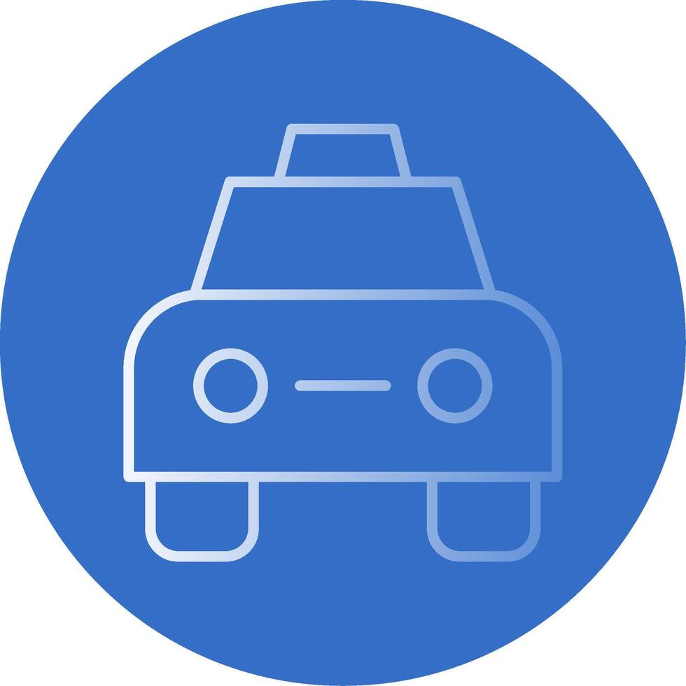 Taxi Flat Bubble Icon vector