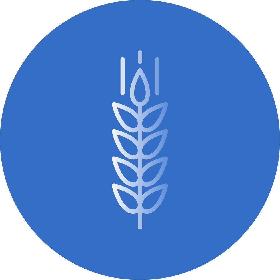 Wheat Flat Bubble Icon vector